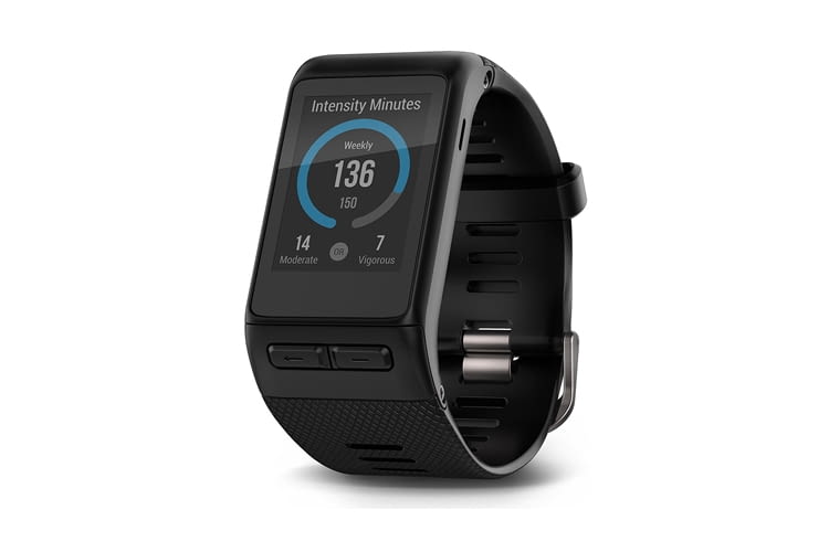 Garmin vívoactive HR regularly syncs automatically with the free Garmin Connect app