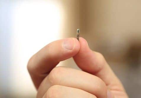 NFC chip skin implant