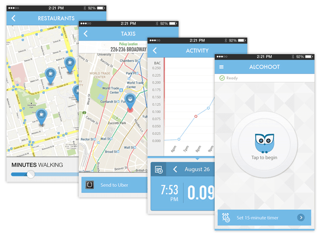 Alcohoot Breathalyzer the connected breathalyzer