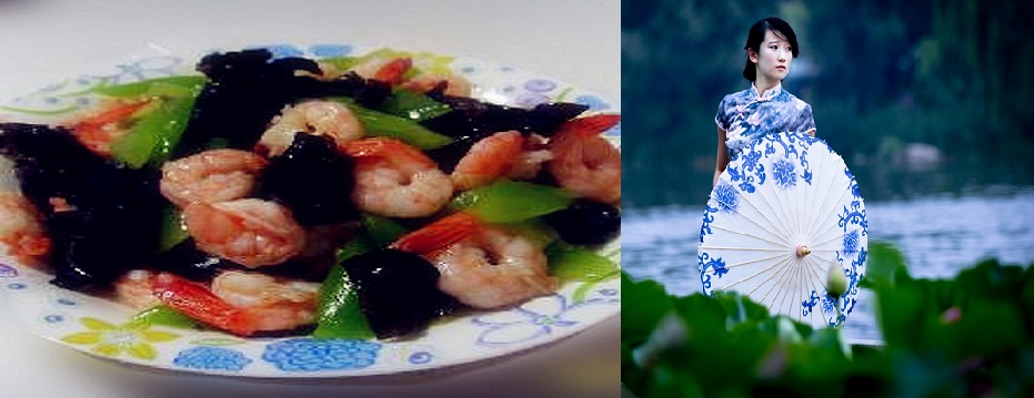 Black fungus peeled shrimp – Chinese food healthy diet nutritious recipe