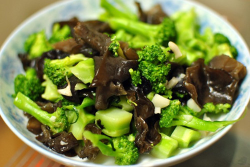 Broccoli black mushrooms – Chinese healthy recipes for brocoli