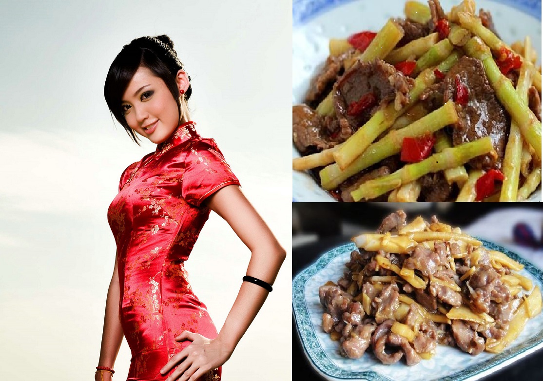 Fried beef bamboo shoot- Chinese healthy food and nutritious recipes