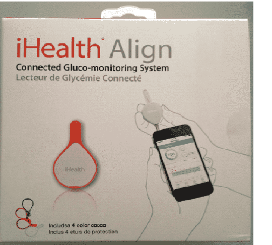 iHealth Align BG1 connected glucometer box