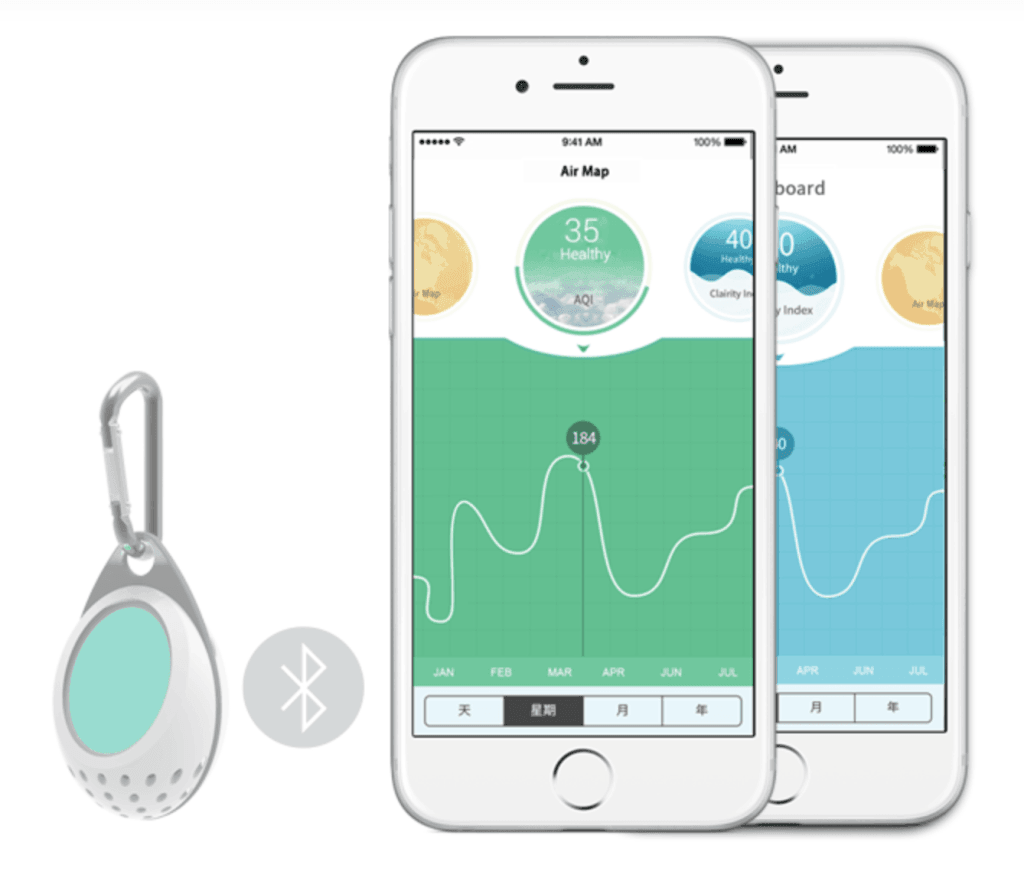 Clarity application - portable air sensor