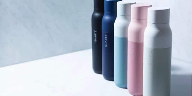 kickstarter, bouteille connectée, uv, purifier l'eau