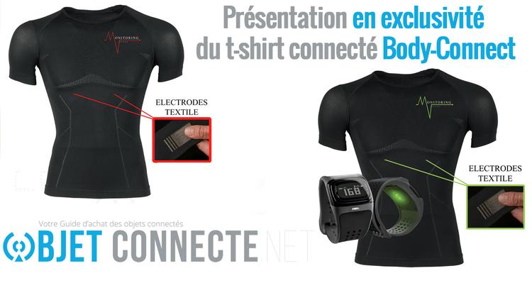 t shirt connecté body connect