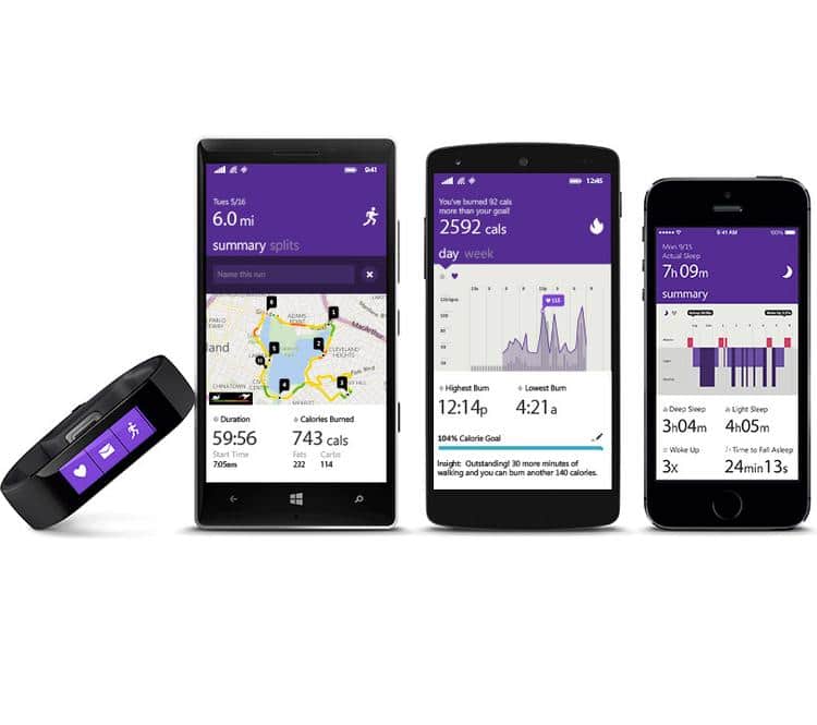 Bracelet connecté Microsoft Band