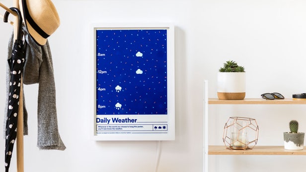 Typified unveils a poster that changes color to provide weather forecasts