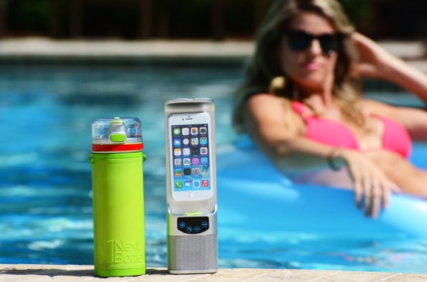 Next Bottle water bottle connected speaker charger