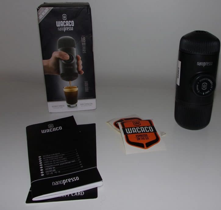 Nanopresso, wacaco, coffee machine, espresso, portable, test, 