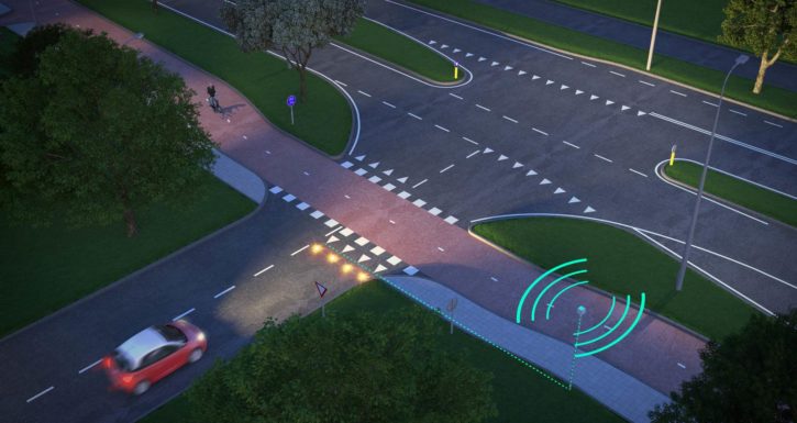 This smart road technology makes cycling safer in the city.