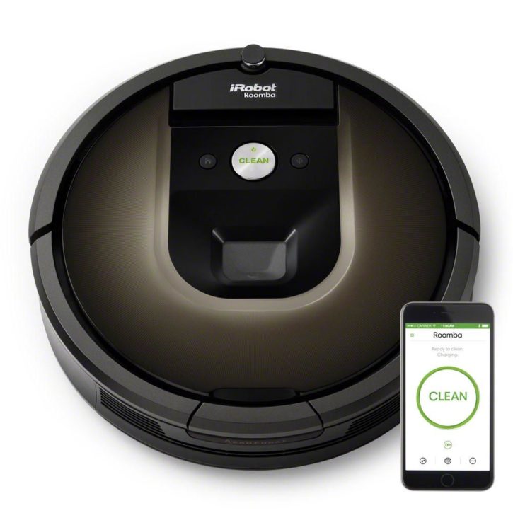 IRobot Roomba brand image with smartphone