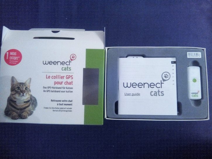 weenect cats test unboxing tag