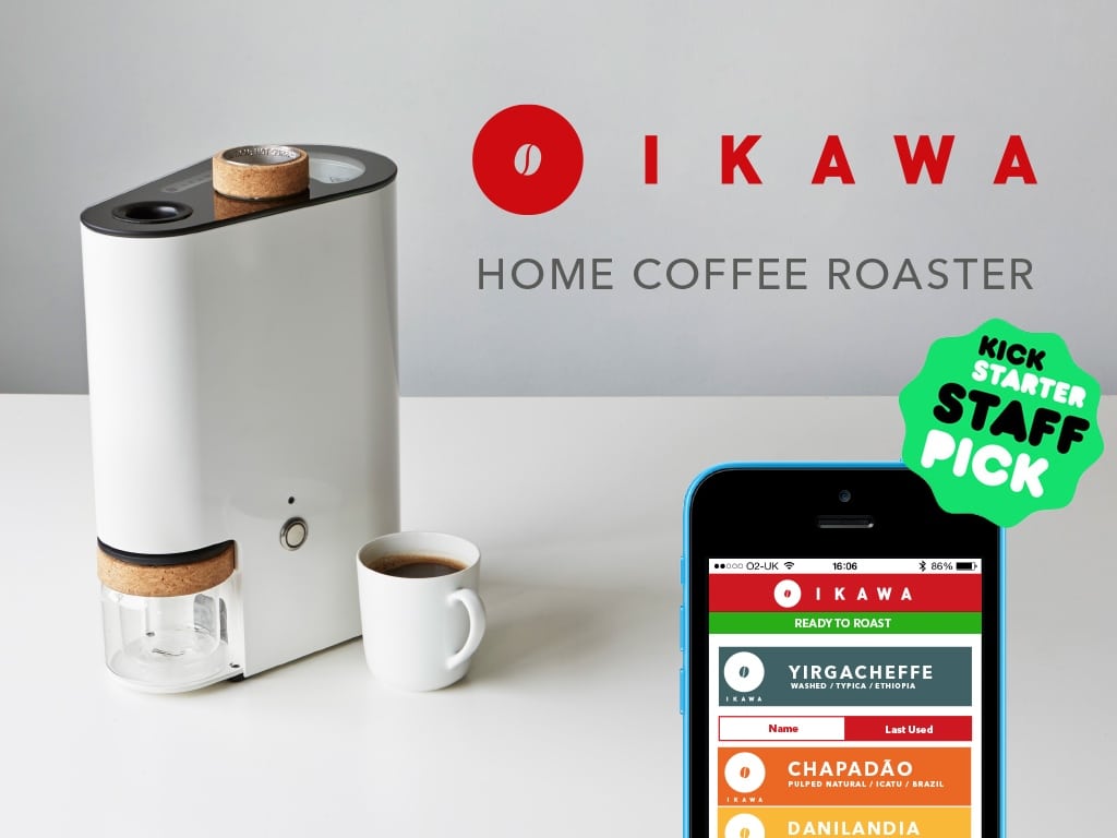 Ikawa connected coffee roaster machine