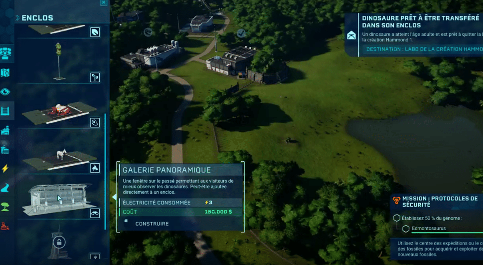 Jurassic world evolution - Park construction mode - Game screenshot