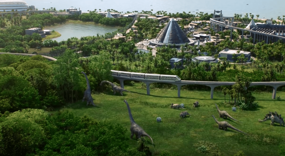 Jurassic World Evolution - Dinausore Park - Game Screenshot