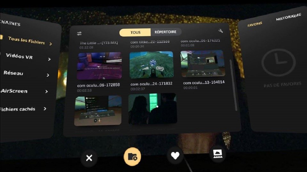 watch downloaded movie Oculus Quest